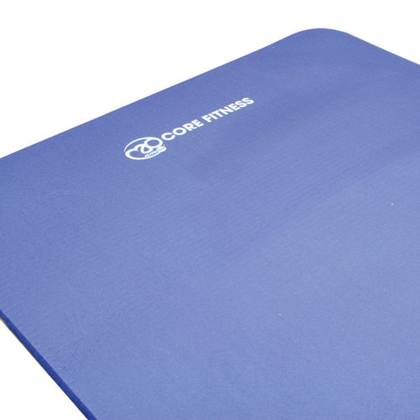 Blauw Core Fitness Mat voor pilates 10 mm dik