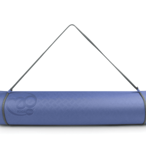 Yoga en pilates mat evolution in de kleuren grijs en blauw