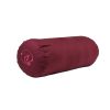 Organic cotton yoga bolster - plum