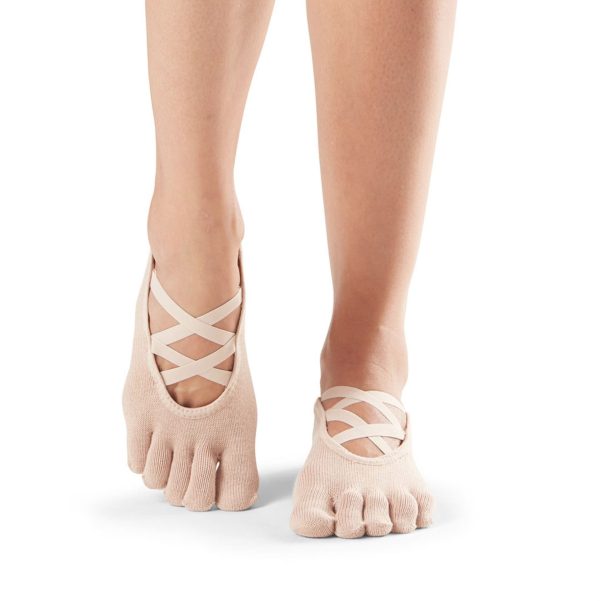 Antislip Sokken Elle Met Tenen Nude - ToeSox