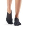antislip sokken ToeSox Luna in zwart zijn direct verkrijgbaar bij Yoga-Pilatesshop