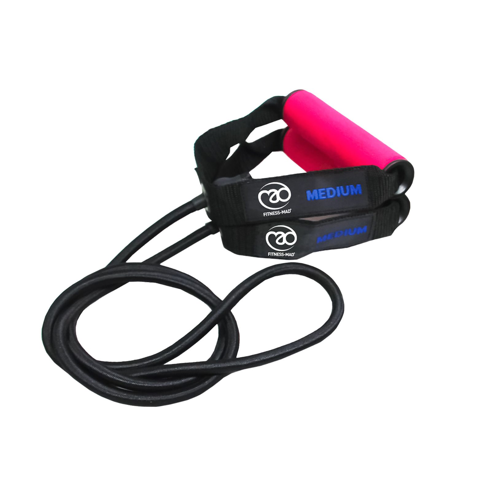 Widerstandsband mit mittlerem Widerstand. Inklusive Anleitung. Online erhältlich unter yoga-pilatesshop.nl