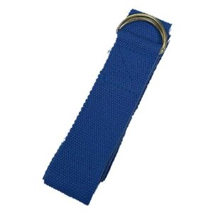 Yogariem kopen? Deze blauwe D-ring Yoga riemen zorgt voor een juiste uitlijning en meer flexibiliteit!