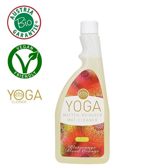 Yogamat reiniger bloedsinaasappel desinfecteerd jouw mat. Nu verkrijgbaar op Yoga-Pilatesshop!