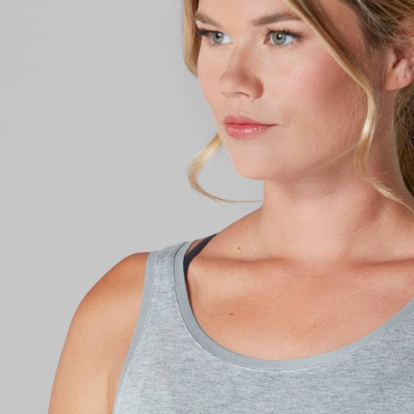 Tank top grijs scoop neck Tavi Noir op Yoga-Pilatesshop