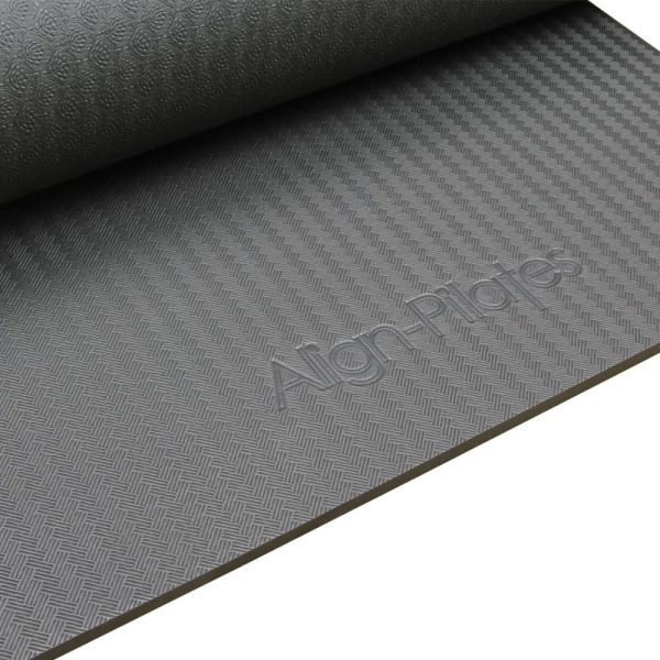 Dikke pilates mat kopen van 10mm van align-pilates online bij yoga-pilatesshop grijs