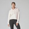 Semi cropped dames hoodie 'blush' op Yoga-Pilateshope blush 4