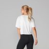 Deze crop tee van Tavi Noir is de ideale basic én beschikbaar op Yoga-Pilatesshop.nl