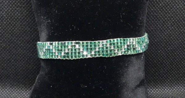 Weefarmband Groen - Beadstogether