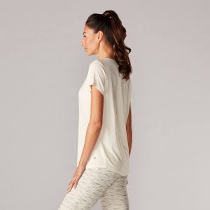 Sportshirt kopen Cap Sleeve Sand doe je online bij Yoga-Pilatesshop