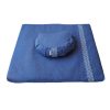 Koop nu de Denim Blauwe Meditatieset halve maan van organisch katoen bij Yoga-Pilatesshop.nl!