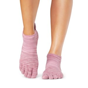 Anti-slip Zehensocken Anti-slip Knöchelhoch, Beerenfarben Anti-slip Space Dye – ToeSox