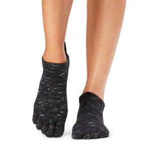 Antislip Sokken Low Rise Met Tenen Black Space Dye - ToeSox