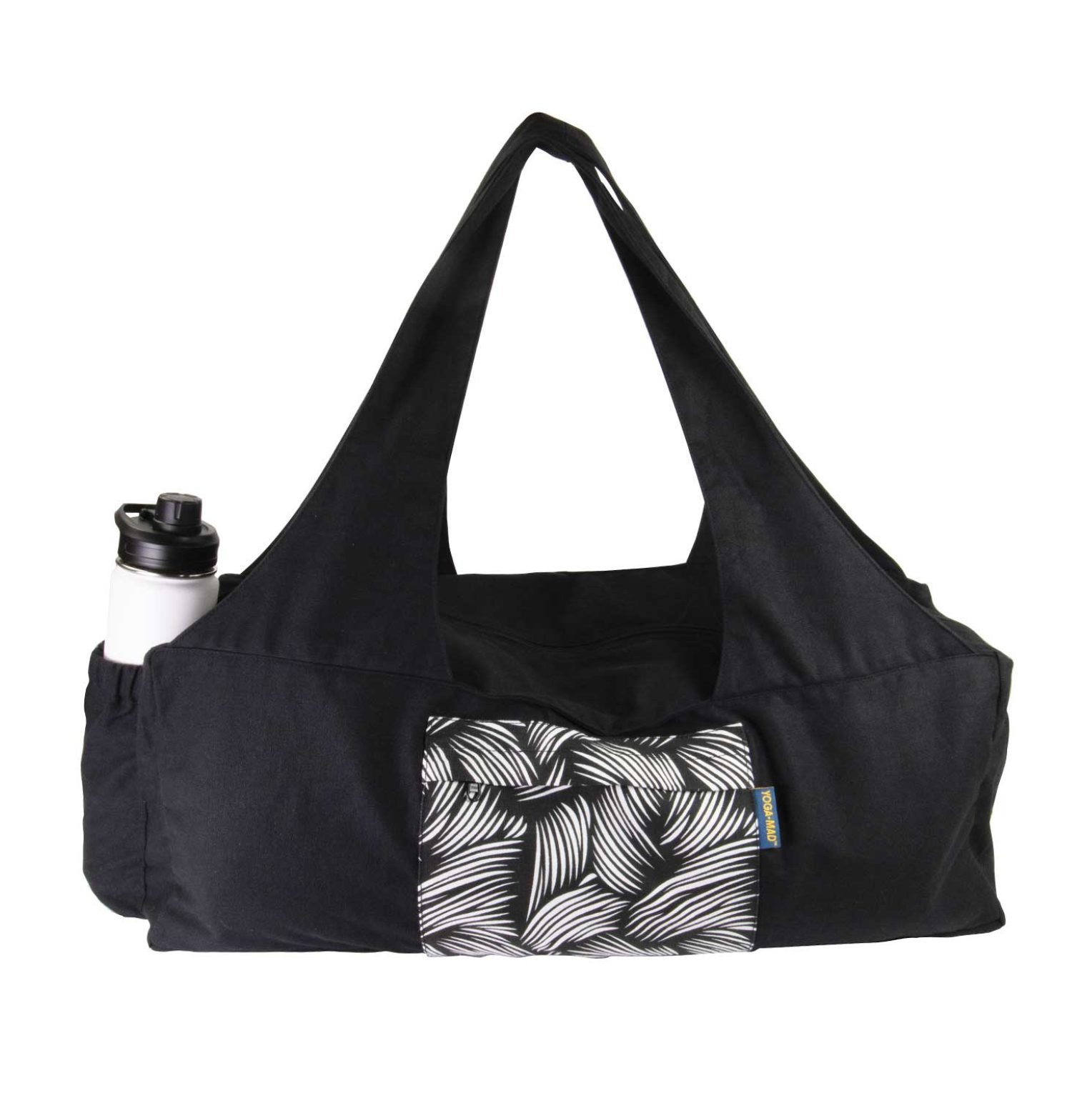 Deluxe Sporttas Zwart:Wit - Yoga-Mad - Nu bij YogaPilatesshop! Deluxe Sporttas Zwart/Wit - Nu handig voor het meenemen van al je yoga essentials - Nu bij YogaPilatesshop