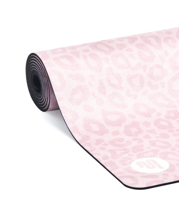 Luxe Eco Yoga Mat Dusty Pink Cheetah