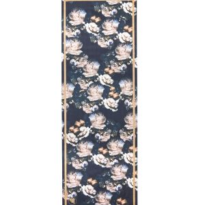 Luxe Eco Yoga Mat Peony Print With Gold Trim - 3 mm - MoveActive
