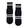 Anti-slip Socken Crew Ribbed Sporty Stripe Black von MoveActive - Jetzt bei YogaPilatesshop!