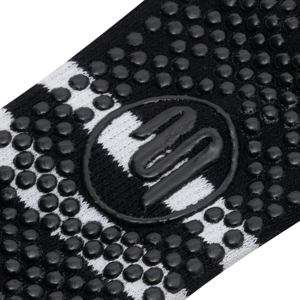 Antislip Sokken Crew Ribbed Sporty Stripe Zwart van MoveActive Antislip Sokken Crew Ribbed Sporty Stripe Zwart van MoveActive - Nu bij YogaPilatesshop!