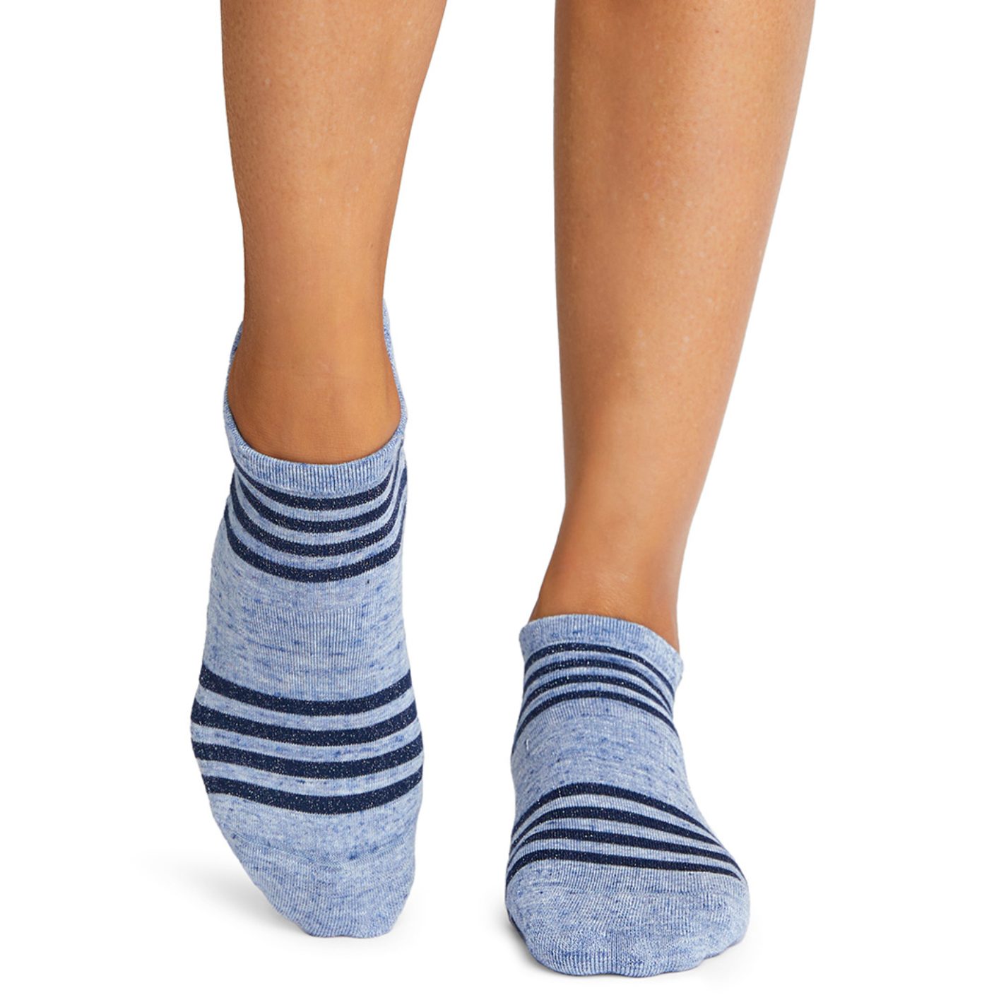 The blue Tavi Noir Savvy Deep Sea melange Anti-slip Socks are now available at Yoga-Pilatesshop!
