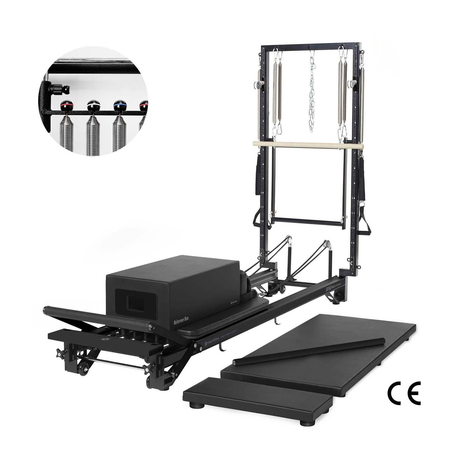 SPX® Max Plus™ Reformer-Bundle mit hochpräziser Getriebestange (Jet Black) – Merrithew®