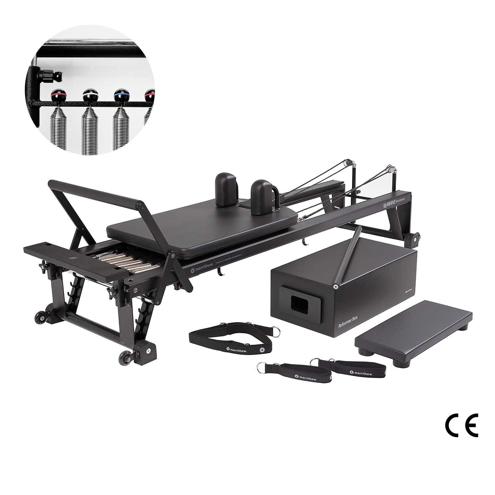 V2 Max™ Reformer Bundle met Hoge Precisie Gearbar (Jet Black) - Merrithew®