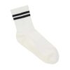 Anti-slip Socks Crew Ribbed Sporty Stripe White – MoveActive