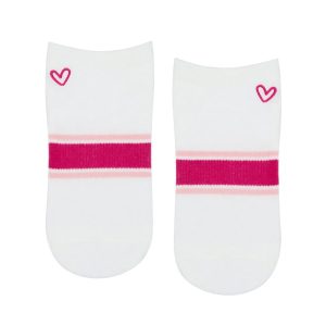 Anti-slip Socks Low Rise Playful Pink Stripe – MoveActive