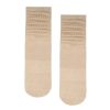 Chaussettes Anti-slip à col rond froncées couleur latte – MoveActive