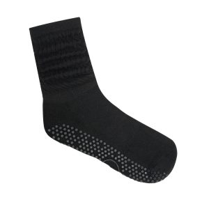 Anti-slip Socks Crew Scrunch Black – MoveActive