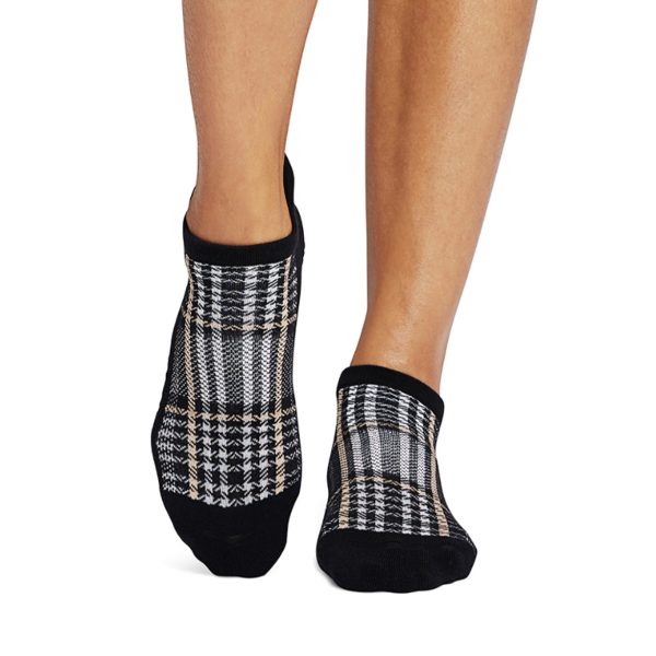 Deze Savvy Classic Plaid antislip sokken zijn perfect voor pilates