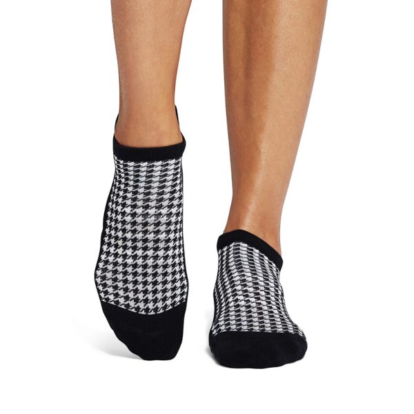 Antislipsokken van Tavi Noir in Houndstooth.