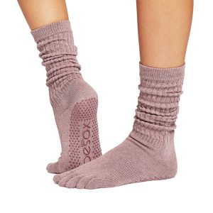 Antislip Sokken Slouch met Tenen Rosy - Toesox