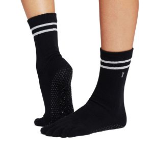 Antislip Sokken Crew met Tenen Silver Stripe - ToeSox