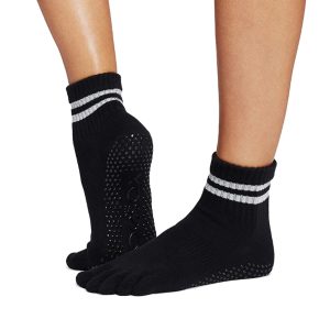 Antislip Sokken Melody met Tenen Silver Stripe - ToeSox