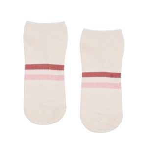 Anti-slip Socks Low Rise Blush Stripe – MoveActive