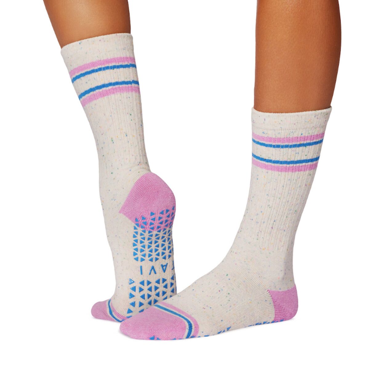 Antislip Sokken Kai Paradise Navy Stripe - Tavi Noir Antislip Sokken Kai Paradise Navy Stripe - Tavi Noir