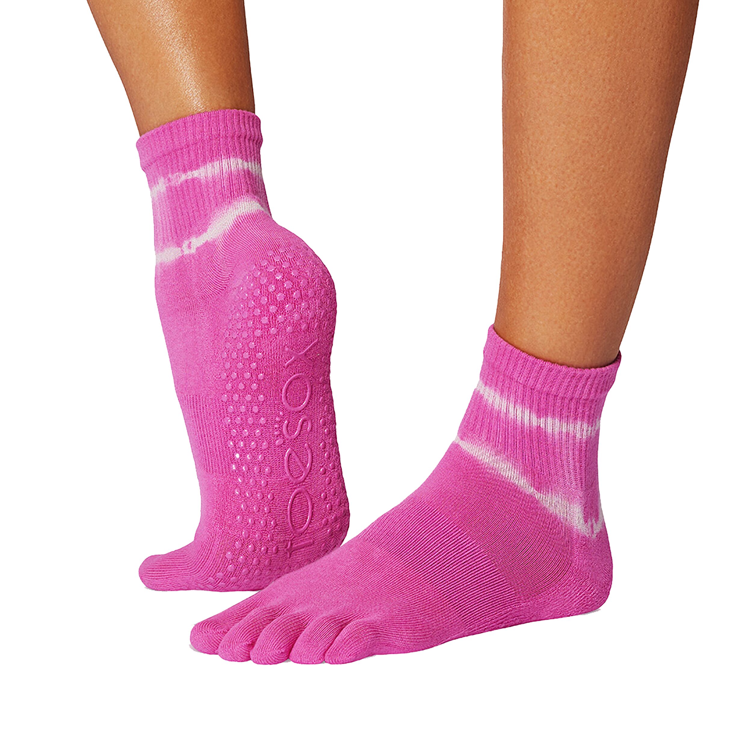 The Pink Anti-slip Socks Melody Paradise TD Stripe - Toesox