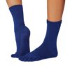 Antislip Sokken Crew Tenen Deep Navy - ToeSox