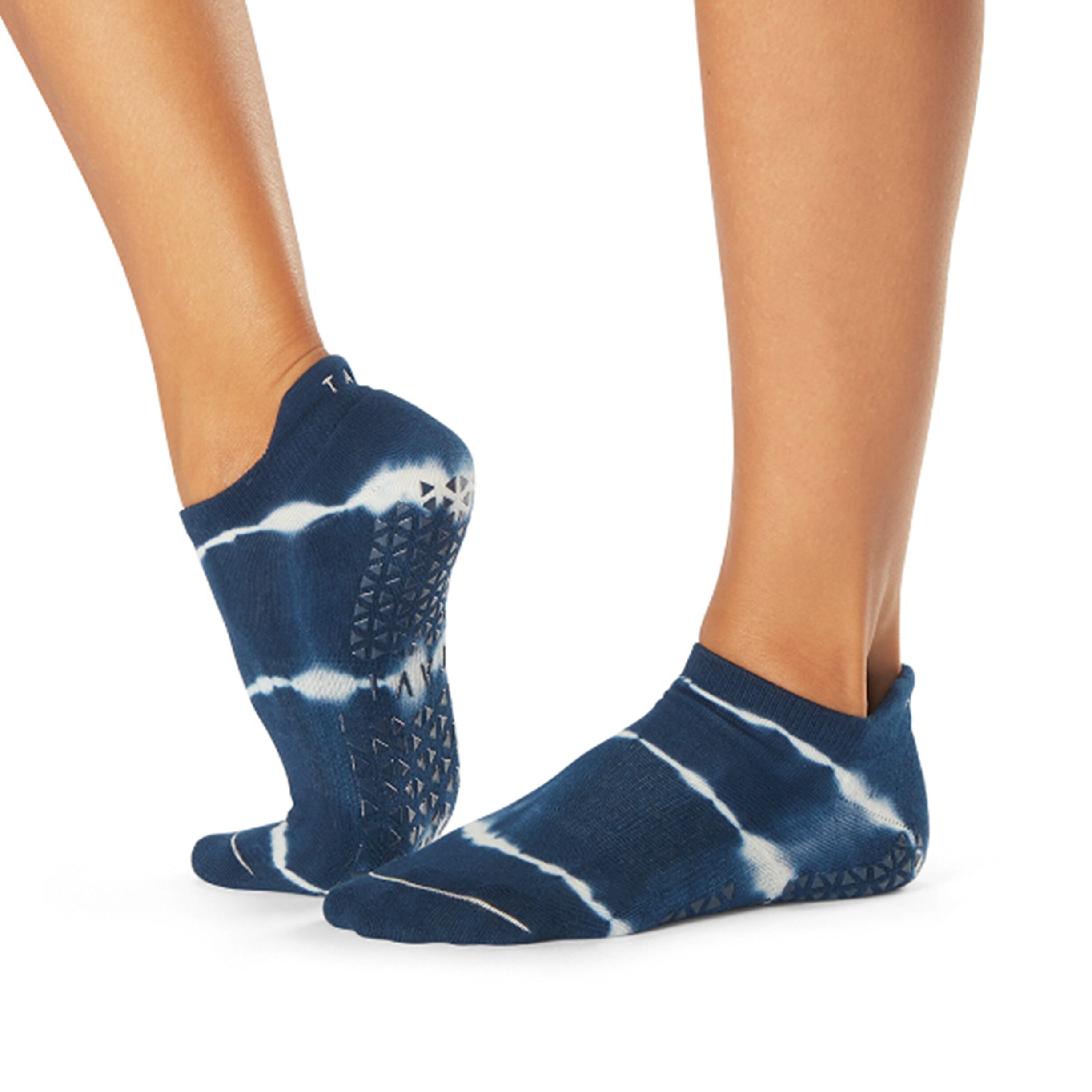 Anti-slip socks Savvy Indigo Wave Stripe Socks for Pilates