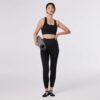 Sports Leggings Rib Seamless 7/8 Ebony - Tavi
