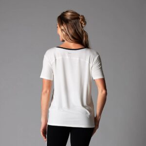 Sportshirt TaviLuxe V-Neck Coconut Ebony - Tavi