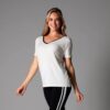Sportshirt TaviLuxe V-Neck Coconut Ebony - Tavi