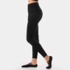 Sports Leggings Rib Seamless 7/8 Ebony - Tavi