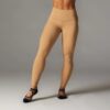 TaviSculpt Sportlegging High Waisted Camel Houndstooth - Tavi