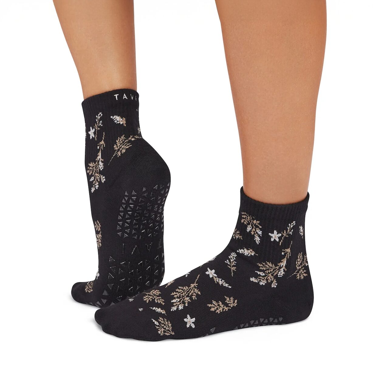 Antislip Sokken Aria Ebony Floral - Tavi