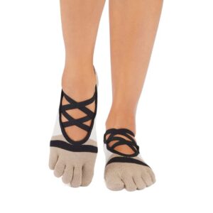 Alternative view of Antislip Sokken Elle met Tenen Shitake Stripe - Toesox