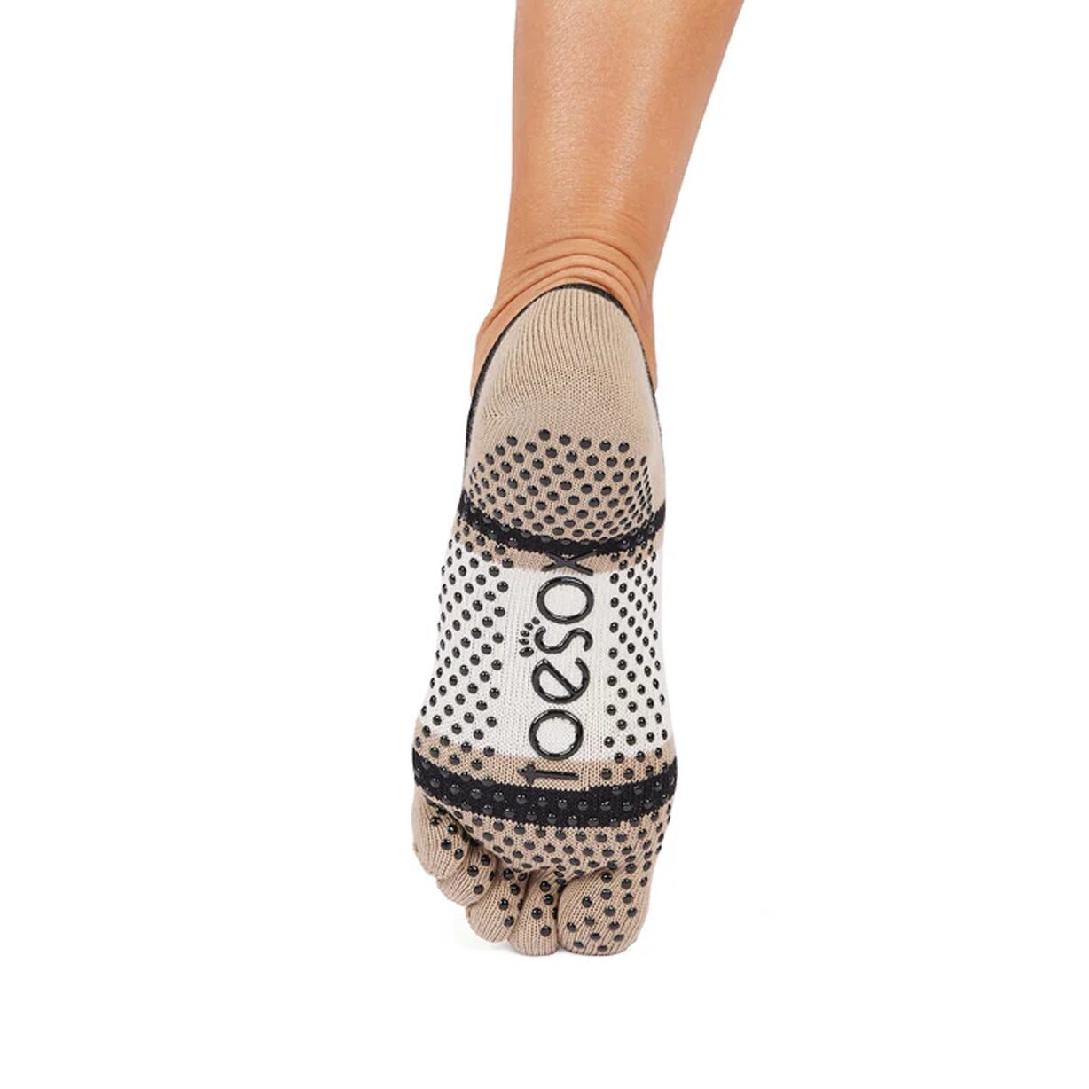 Antislip Sokken Elle met Tenen - Shitake Stripe - Toesox