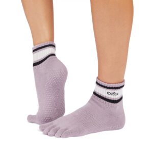 Antislip Sokken Melody met Tenen Lavender Mist Stripe - Toesox
