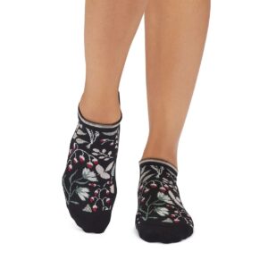 Autre point de vue sur les chaussettes Anti-slip Savvy Blossom – Tavi
