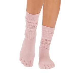 Alternative view of Antislip Sokken Slouch met Tenen Petal - ToeSox